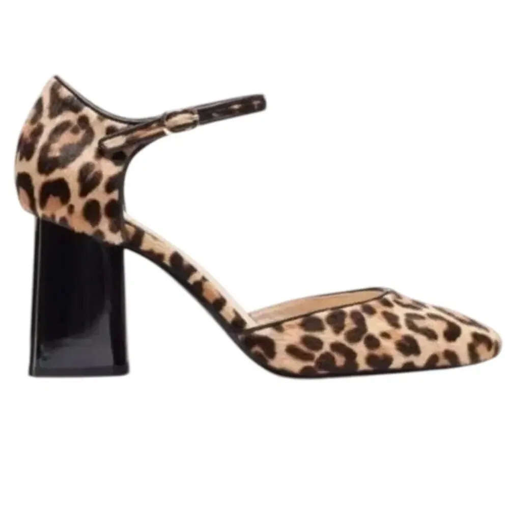 Kate Spade Serene Leopard Calf Hair Heels Size 9.5 NIB